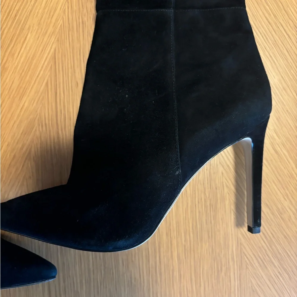 Sam Edelman Black Over-the-Knee Suede Stiletto Boots